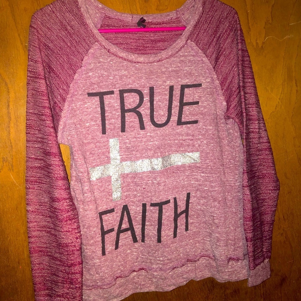 True apparel faith and love shirt